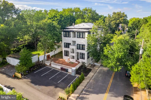 an outdoor space with lounge chair