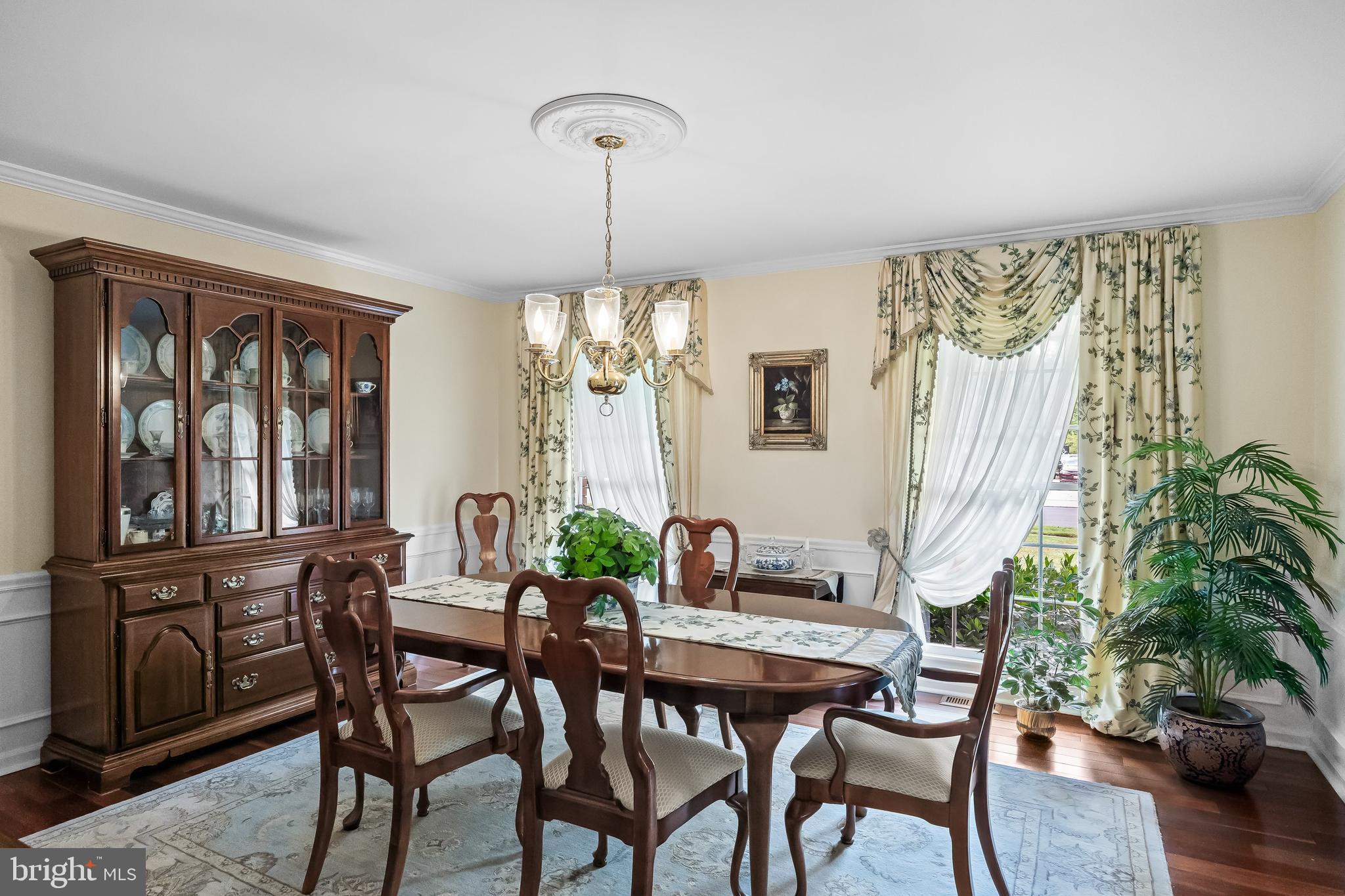 803 Fernwood Road Moorestown, NJ 08057 - Photo 8 of 46 a view of a dining room with furniture window and wooden floor