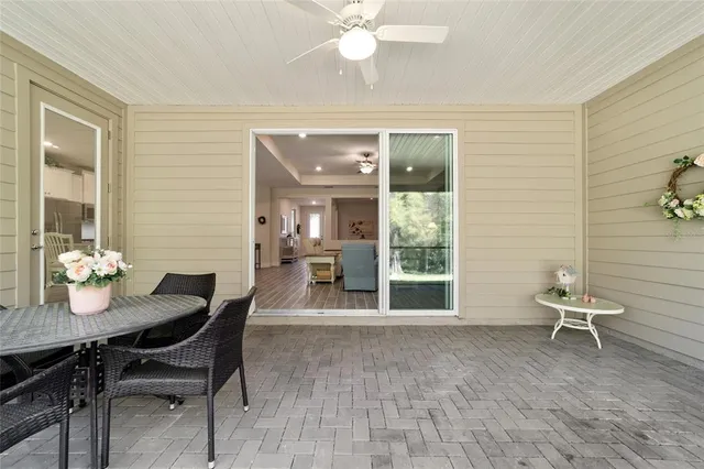 a view of a house with a garden and entryway