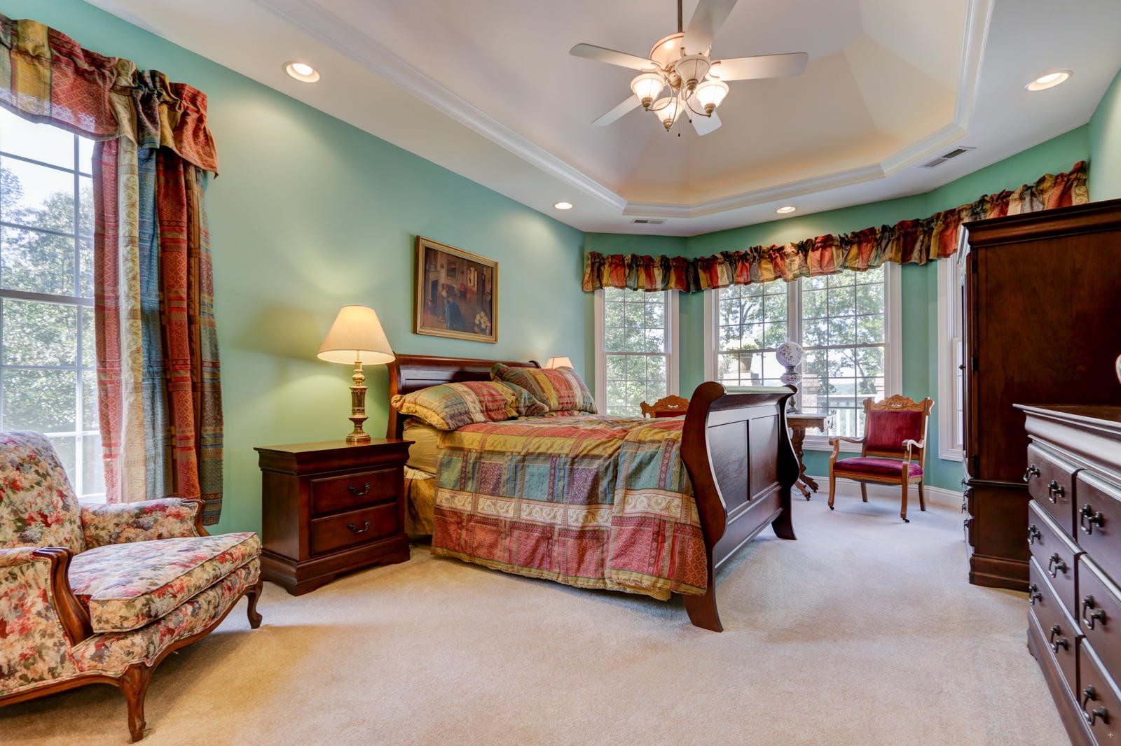 2300 Matlock Bend Road Loudon, TN 37774 - Photo 18 of 39 a bedroom with furniture and a flat screen tv
