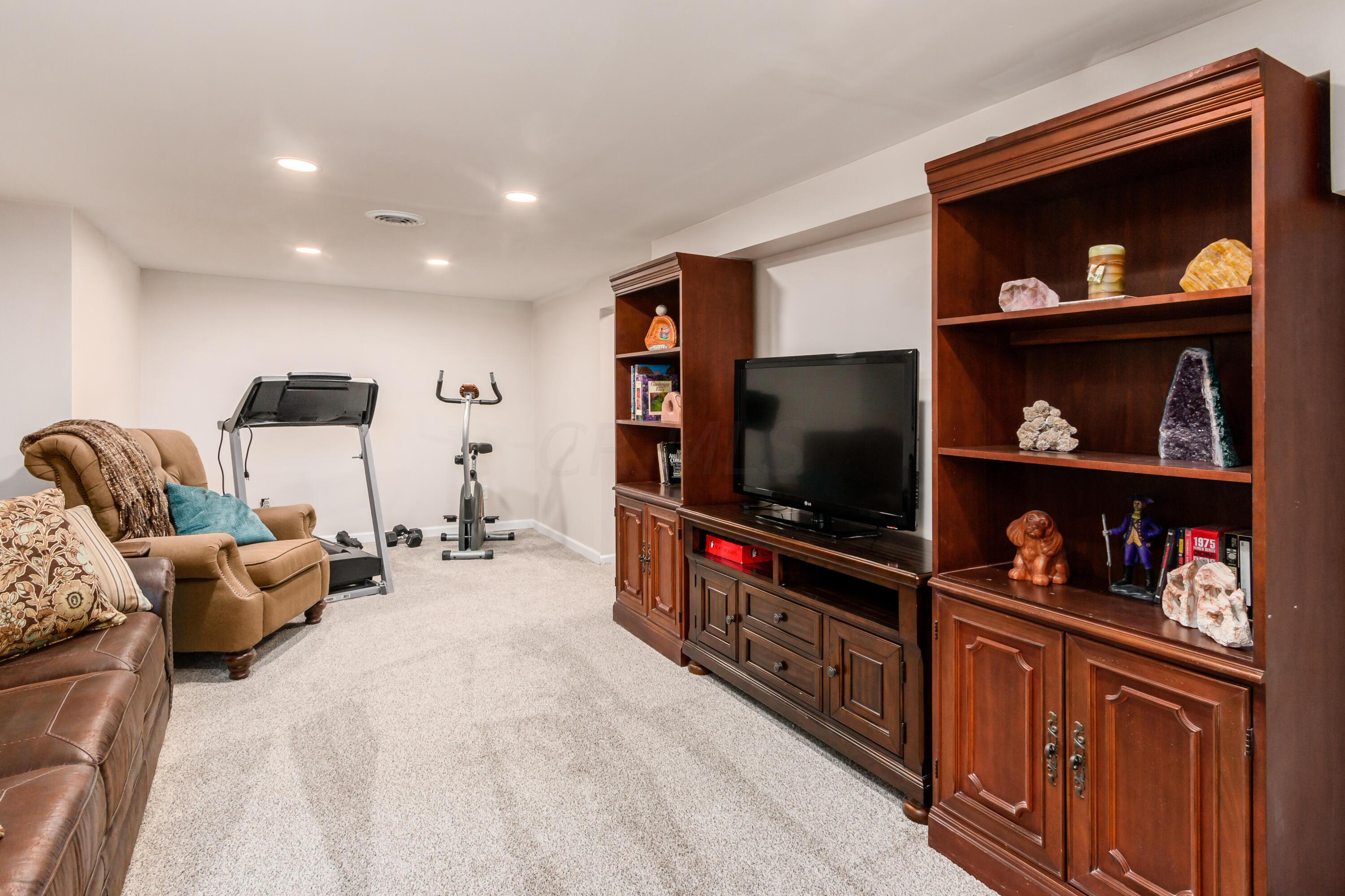 5165 Tussic St Road Westerville, OH 43082 - Photo 42 of 62 Lower level family room large enough for home work out area