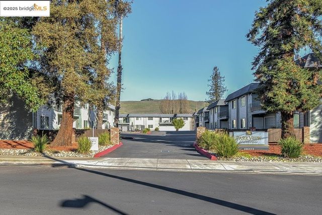 a view of a street with houses