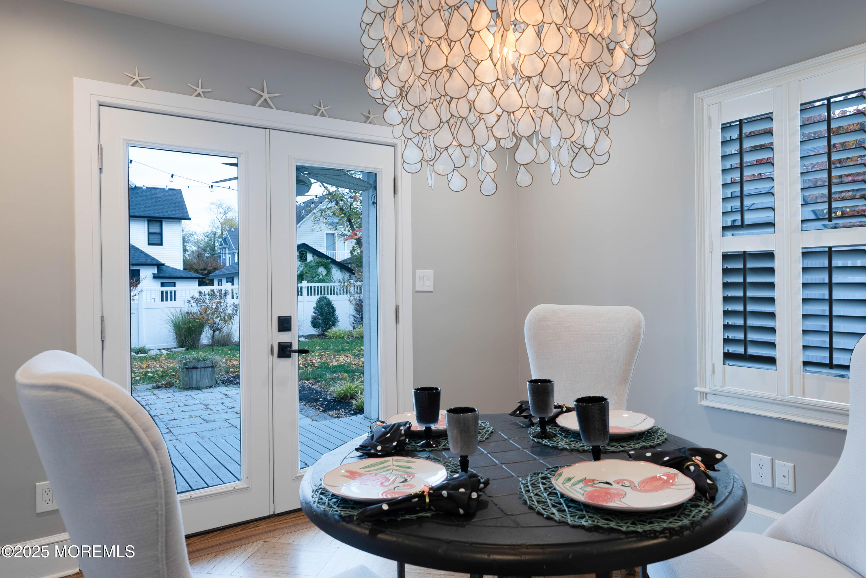 7 Allen Street Rumson, NJ 07760 - Photo 16 of 36 a view of a dining room with furniture window and wooden floor
