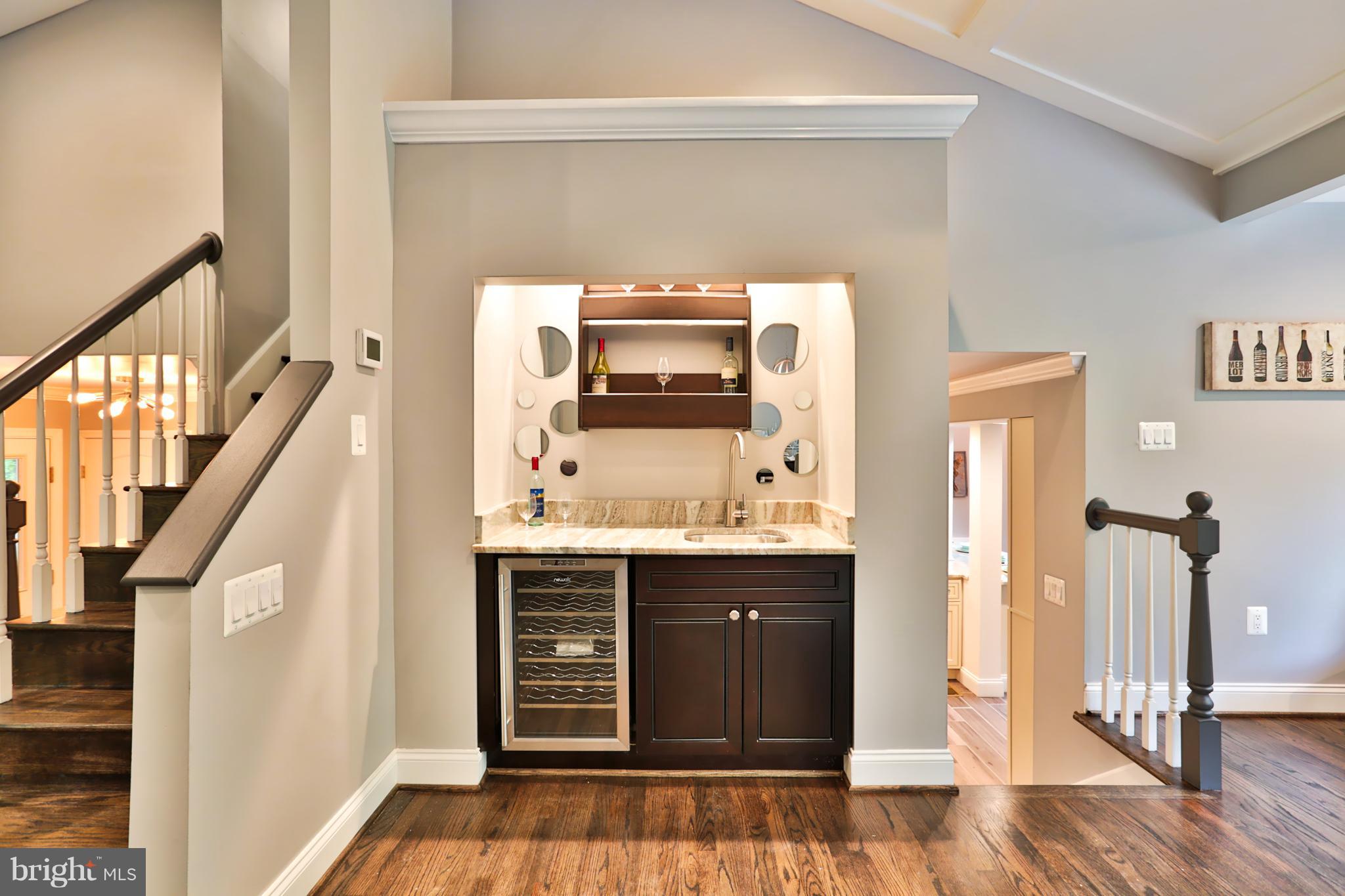 1649 Homewood Road Annapolis, MD 21409 - Photo 9 of 30 Stylishly Defined Butler's Pantry with Wine Cooler