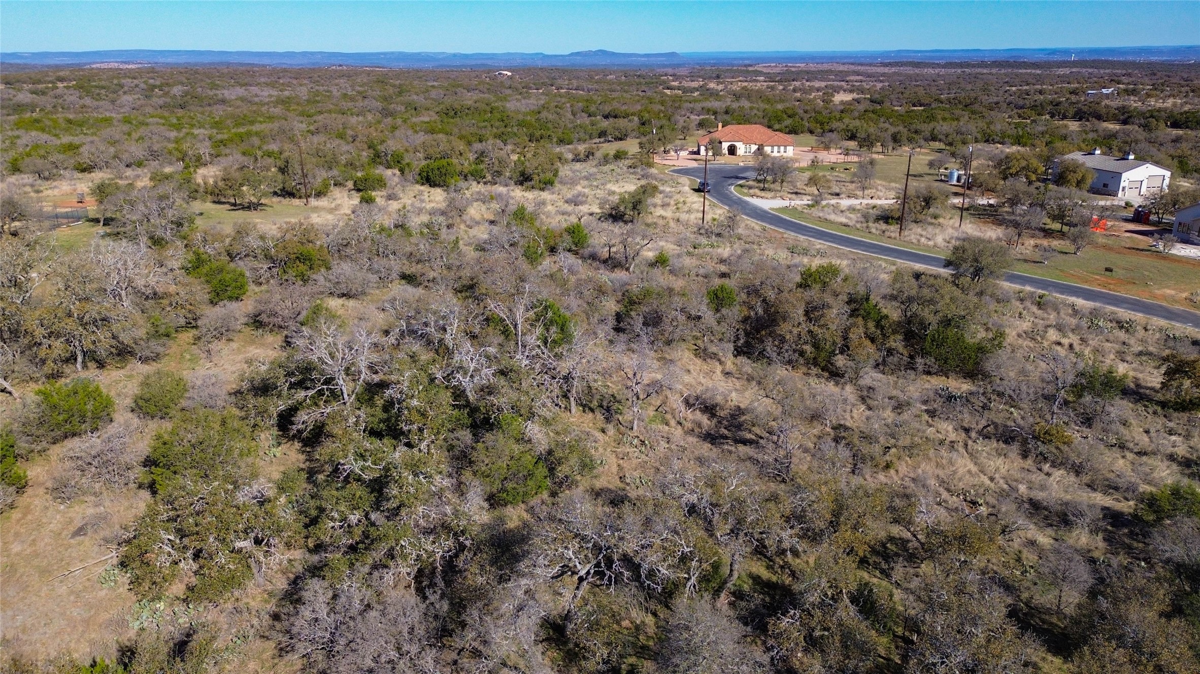 Lot 20 Comanche Ridge Round Mountain, TX 78663 - Photo 14 of 34 AERIAL - INTERIOR VIEW OF LOT 20
