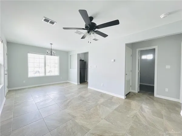 a view of an empty room