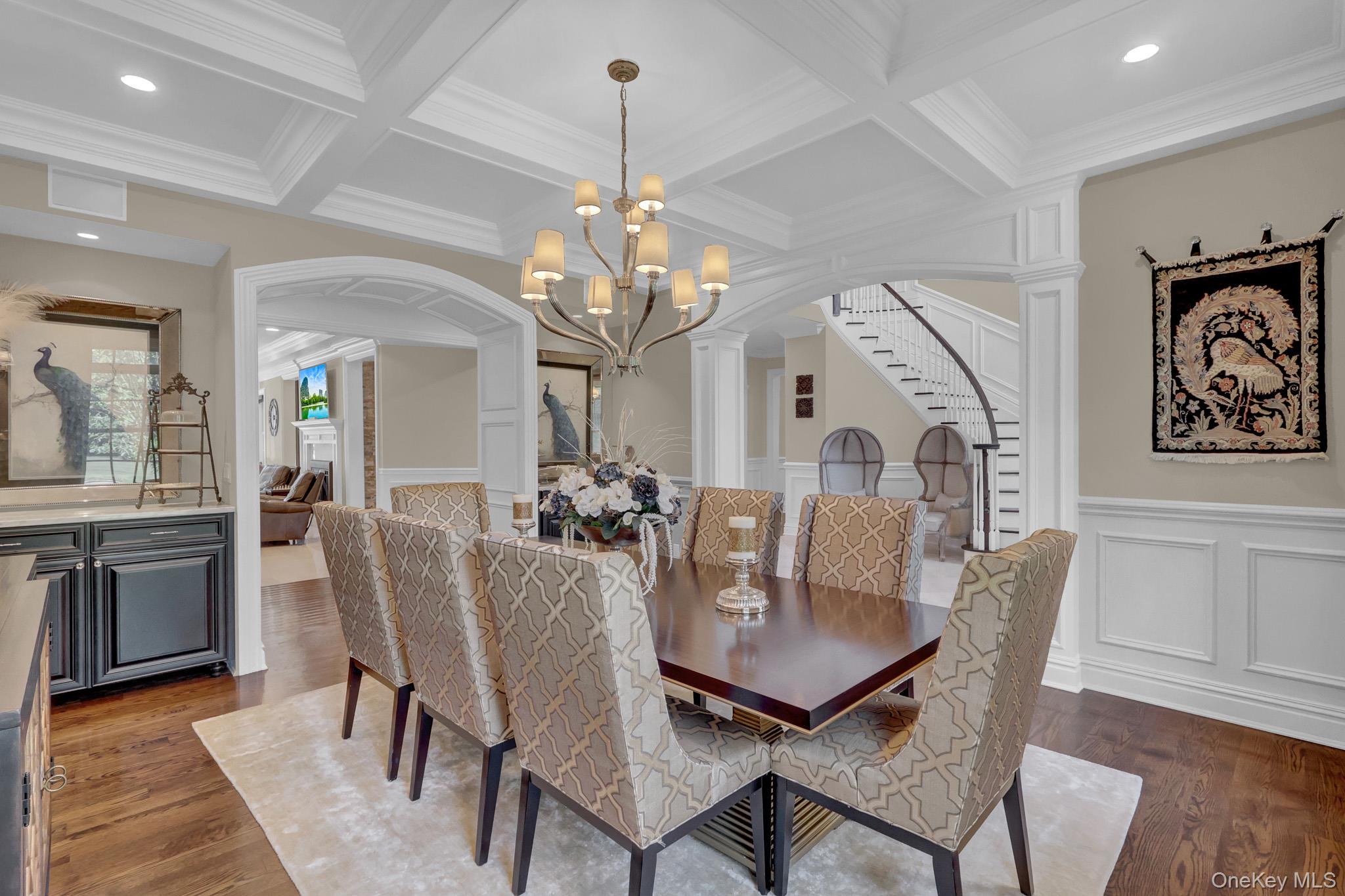 36 Old Field Road Setauket, NY 11733 - Photo 20 of 42 a view of a dining room with furniture and wooden floor
