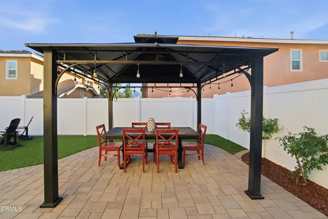 a view of outdoor space with furniture