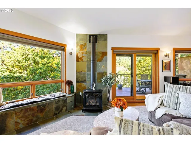 a view of a city with a mountain