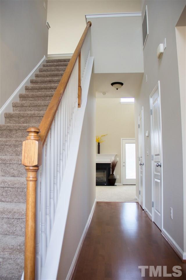 203 Hope Valley Road Knightdale, NC 27545 - Photo 2 of 25 a view of entryway and hall with wooden floor