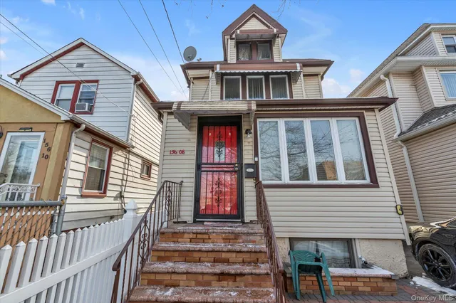 a front view of a house