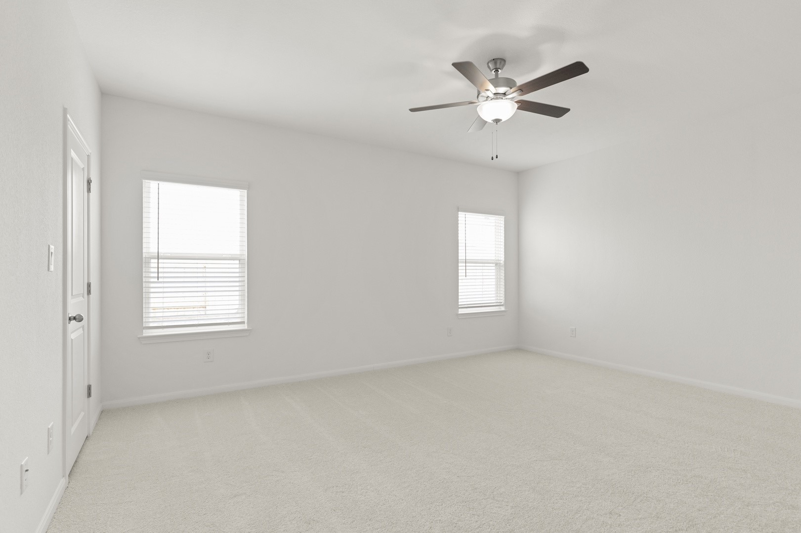 3725 Pin Oak Hills Seguin, TX 78155 - Photo 11 of 21 Empty room with light colored carpet and ceiling fan