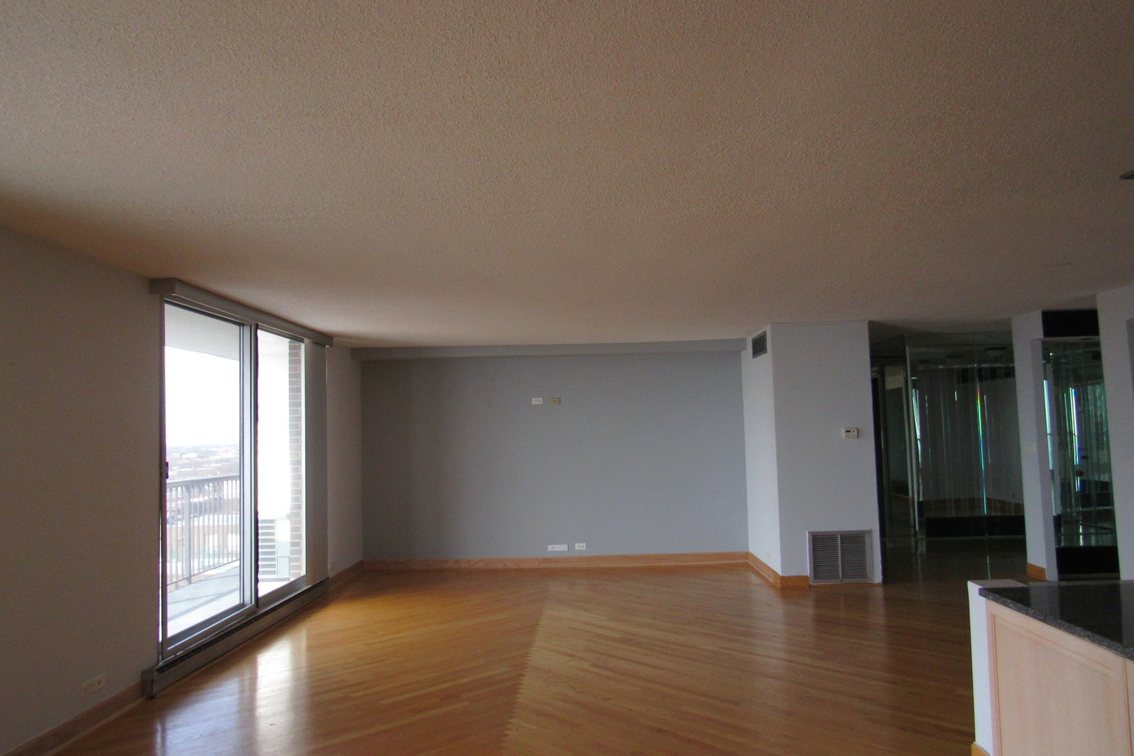 5855 North Sheridan Road, Unit 14CE Chicago, IL 60660 - Photo 7 of 14 wooden floor in an empty room with a window