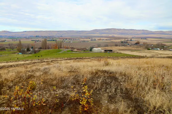 a view of an outdoor space and mountain view
