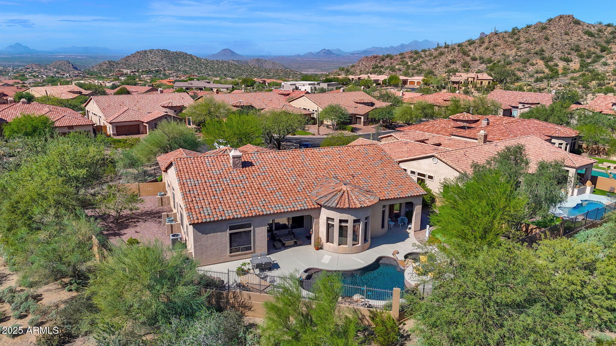 4207 North Arboles Circle Mesa, AZ 85207 - Photo 2 of 71 an aerial view of residential houses with outdoor space and trees