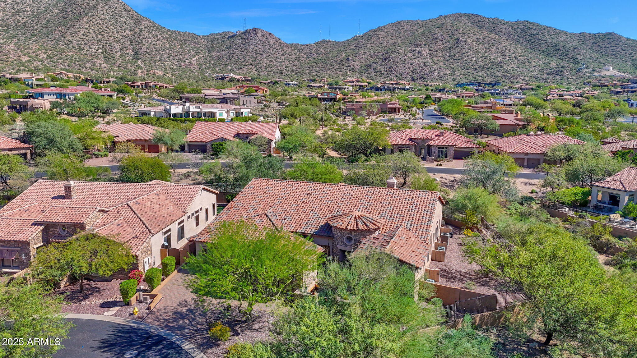 4207 North Arboles Circle Mesa, AZ 85207 - Photo 30 of 71 an aerial view of house with an outdoor space
