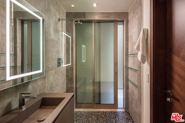 a view of pool with outdoor seating