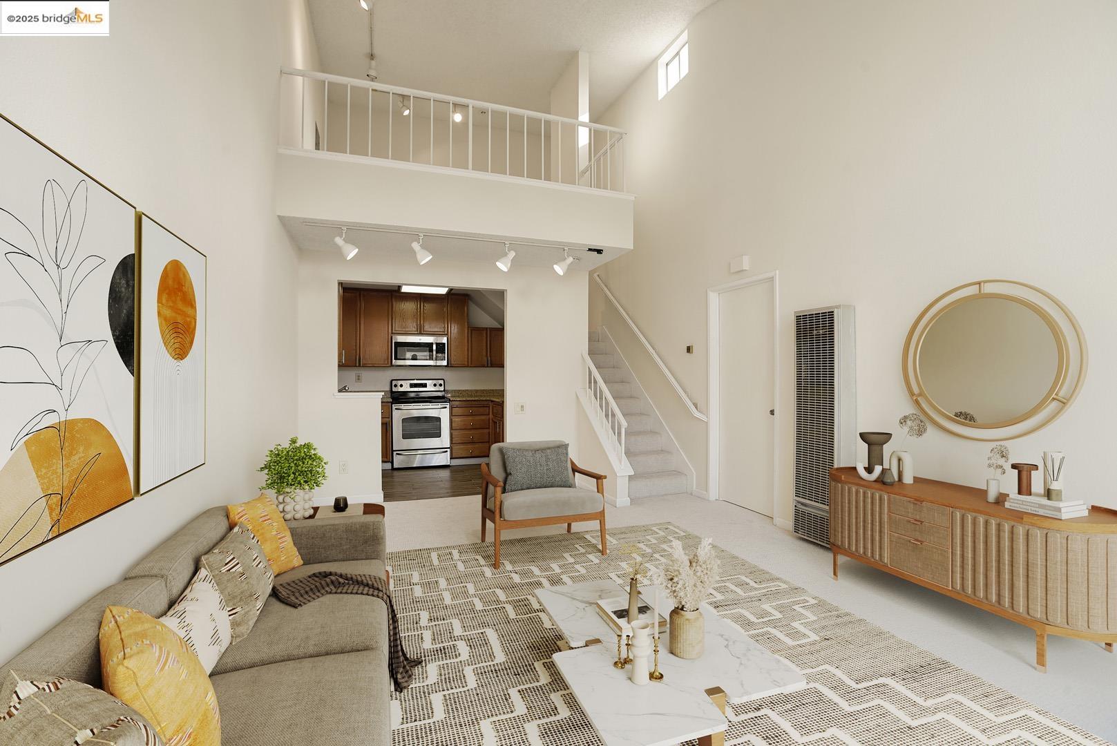 44 Glenwood Hercules, CA 94547 - Photo 3 of 35 a living room with furniture and a mirror