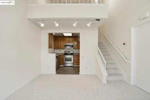 a view of a city with mountains in the background