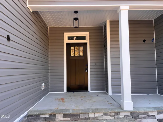 a view of front door of house