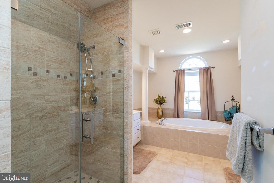 4623 Spring Run Road Warrenton, VA 20187 - Photo 24 of 53 Beautiful tiled shower with glass enclosure