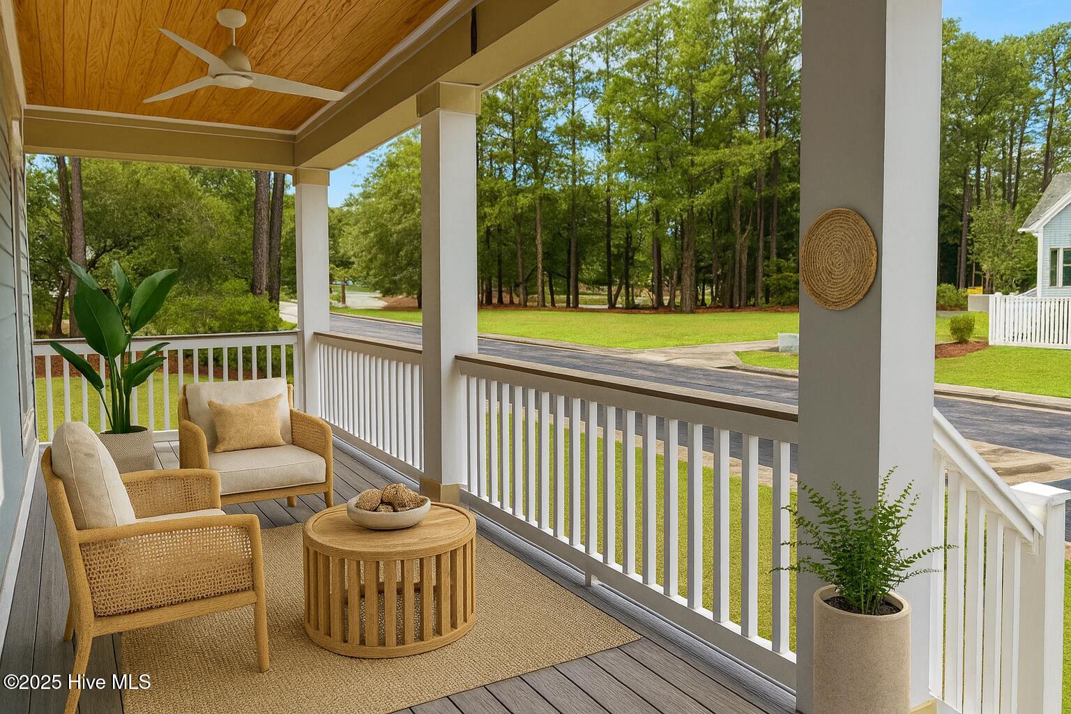 9148 East Lake Road Calabash, NC 28467 - Photo 3 of 25 Front Porch Virtually Staged