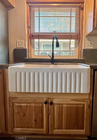 a view of a wooden door