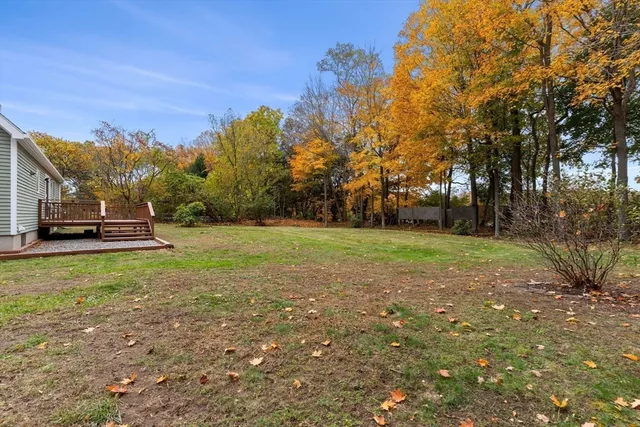 a view of outdoor space with garden