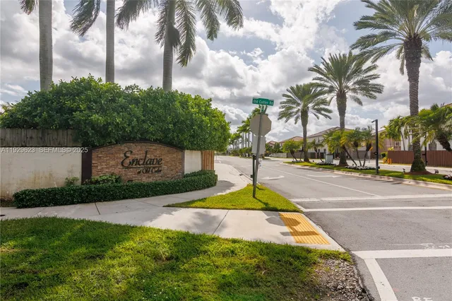 a park with palm trees