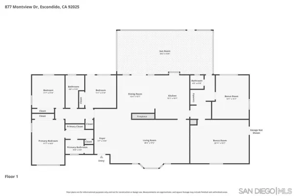 $1,100,000 | 877 Montview Drive, Escondido, CA 92025