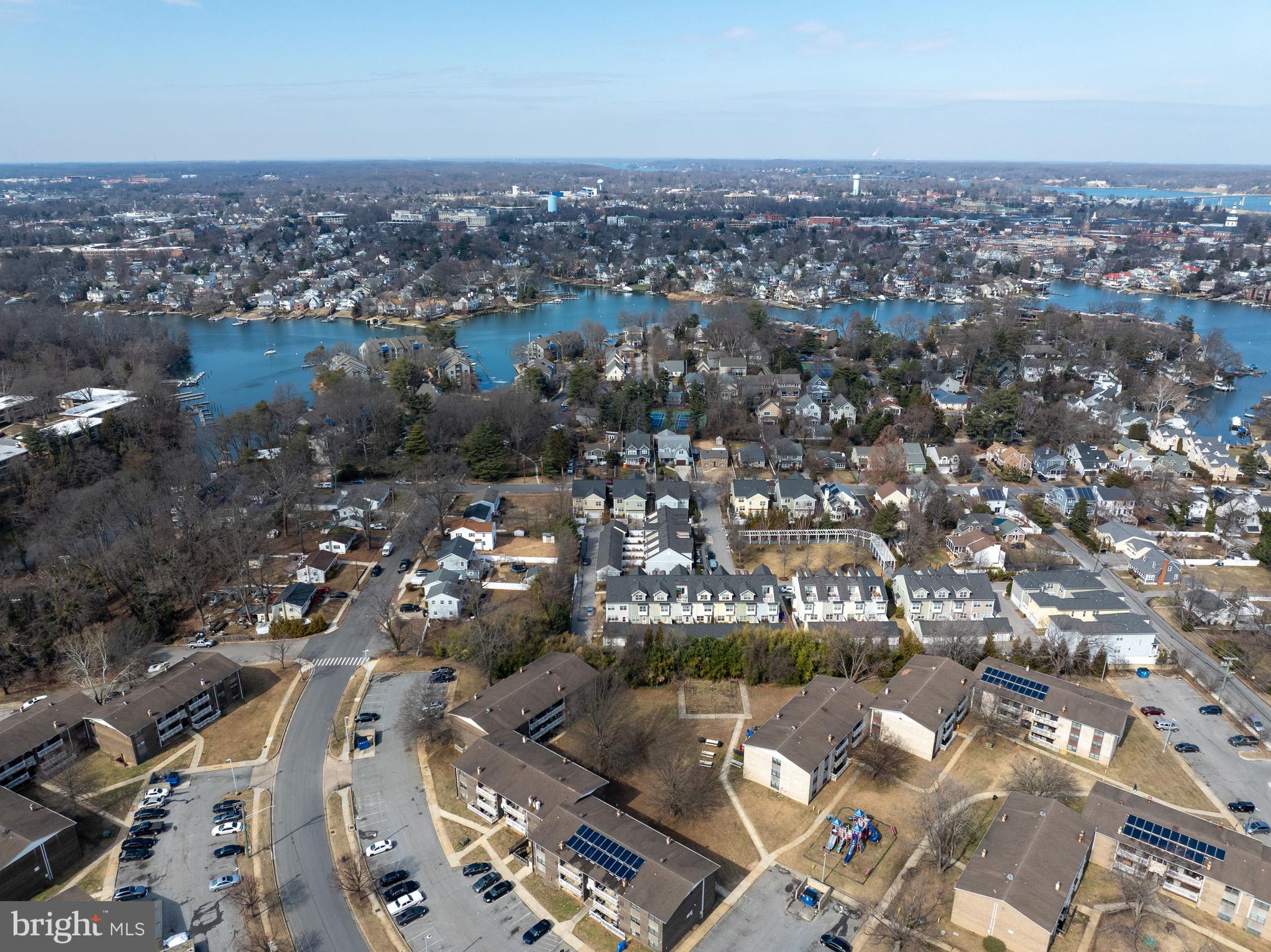 32 Boucher Place Annapolis, MD 21403 - Photo 46 of 72 an aerial view of a city with lots of residential buildings