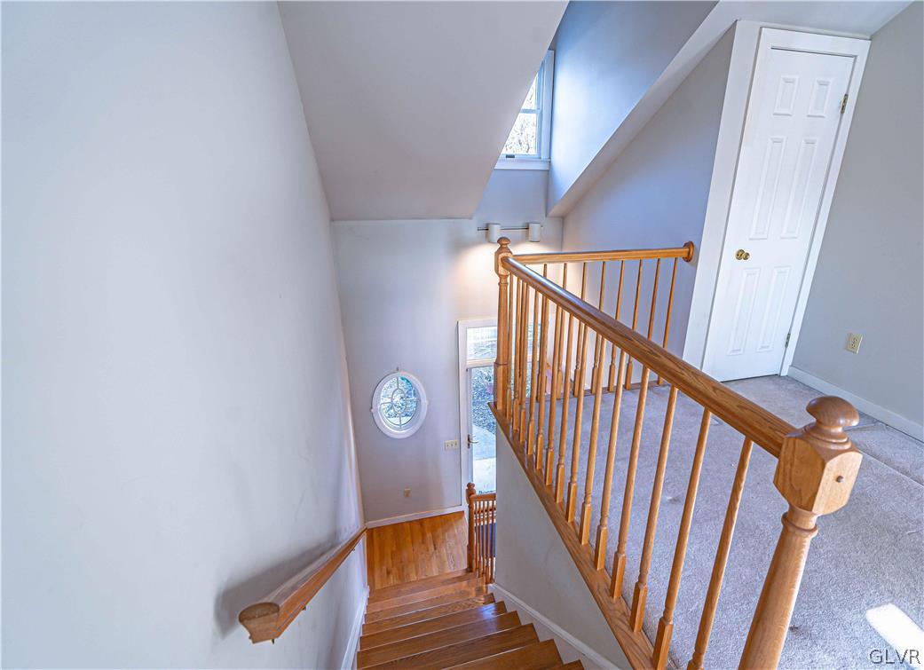 364 Biondo Court Bethlehem, PA 18017 - Photo 10 of 19 a view of staircase with wooden floor and white walls