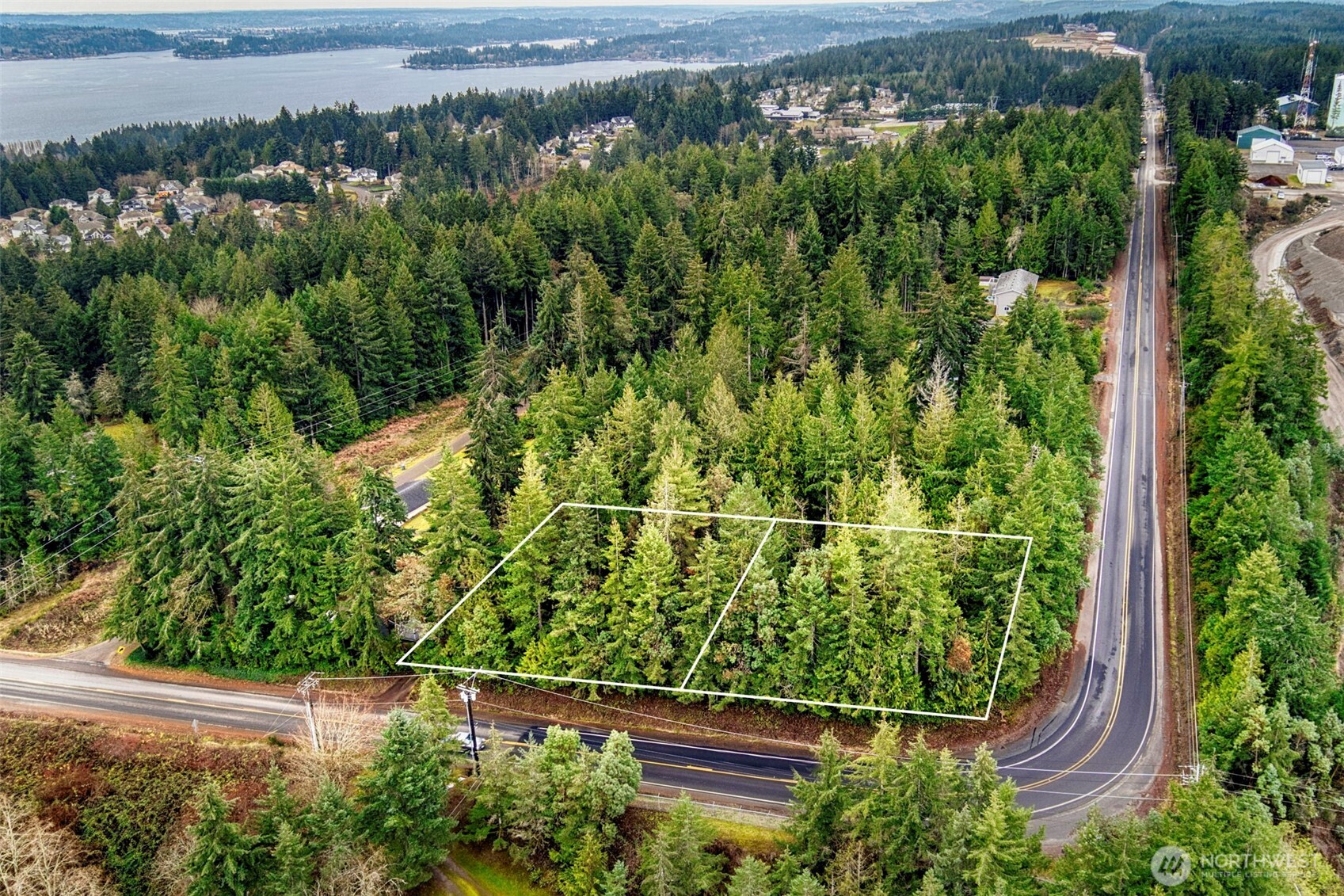 0 Dickey Road Northwest Silverdale, WA 98383 - Photo 5 of 21 an aerial view of a house with a yard
