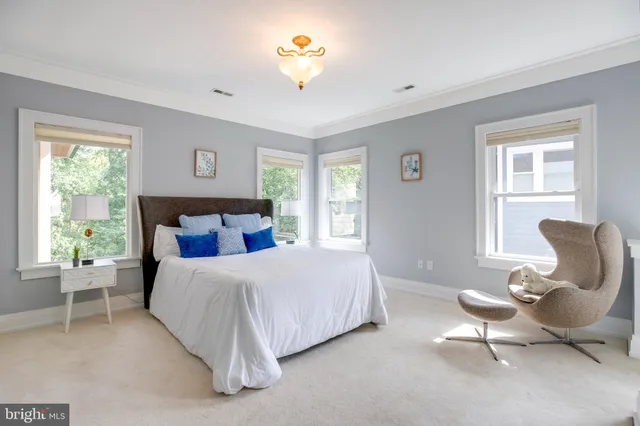 a view of residential area with green space