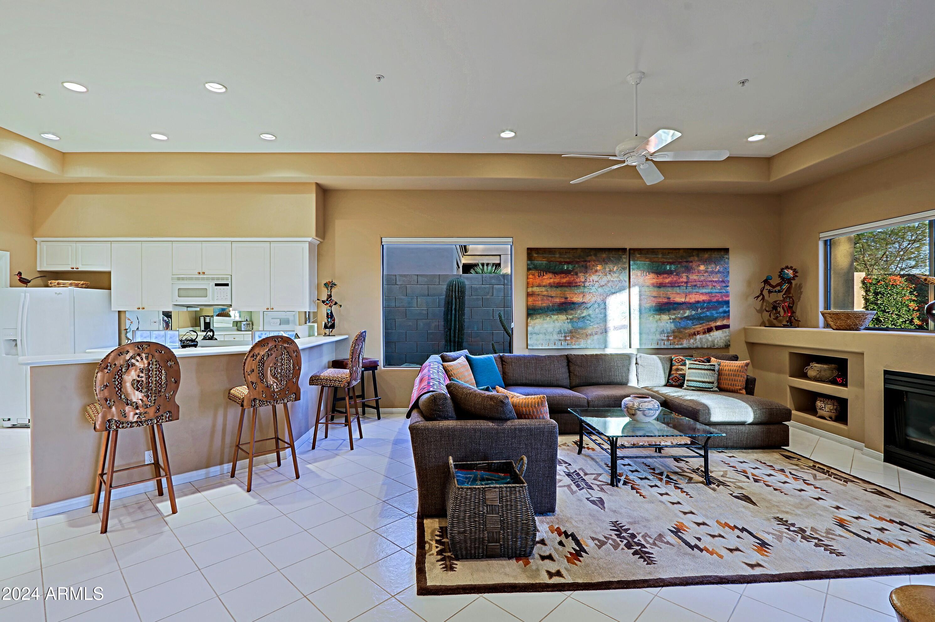 6135 East Evening Glow Drive Scottsdale, AZ 85266 - Photo 22 of 118 Kitchen and Family Room 1