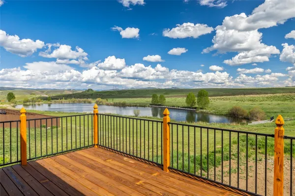 a view of lake from balcony
