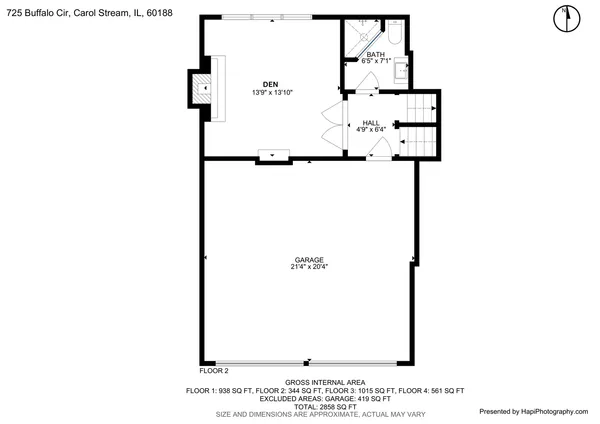 $575,000 | 725 Buffalo Circle, Carol Stream, IL 60188