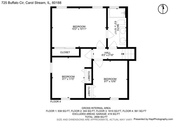 $575,000 | 725 Buffalo Circle, Carol Stream, IL 60188