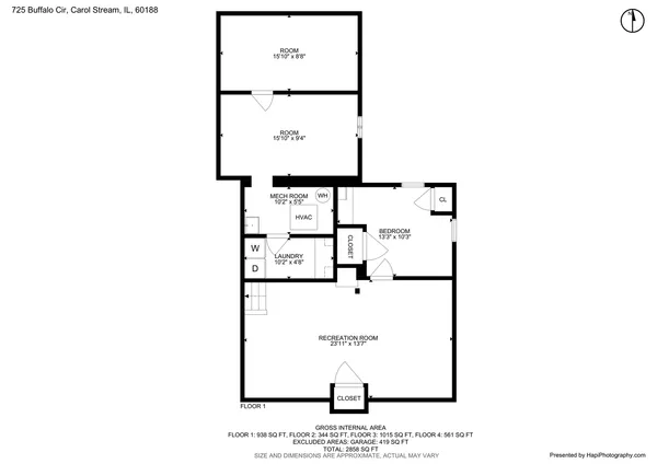 $575,000 | 725 Buffalo Circle, Carol Stream, IL 60188