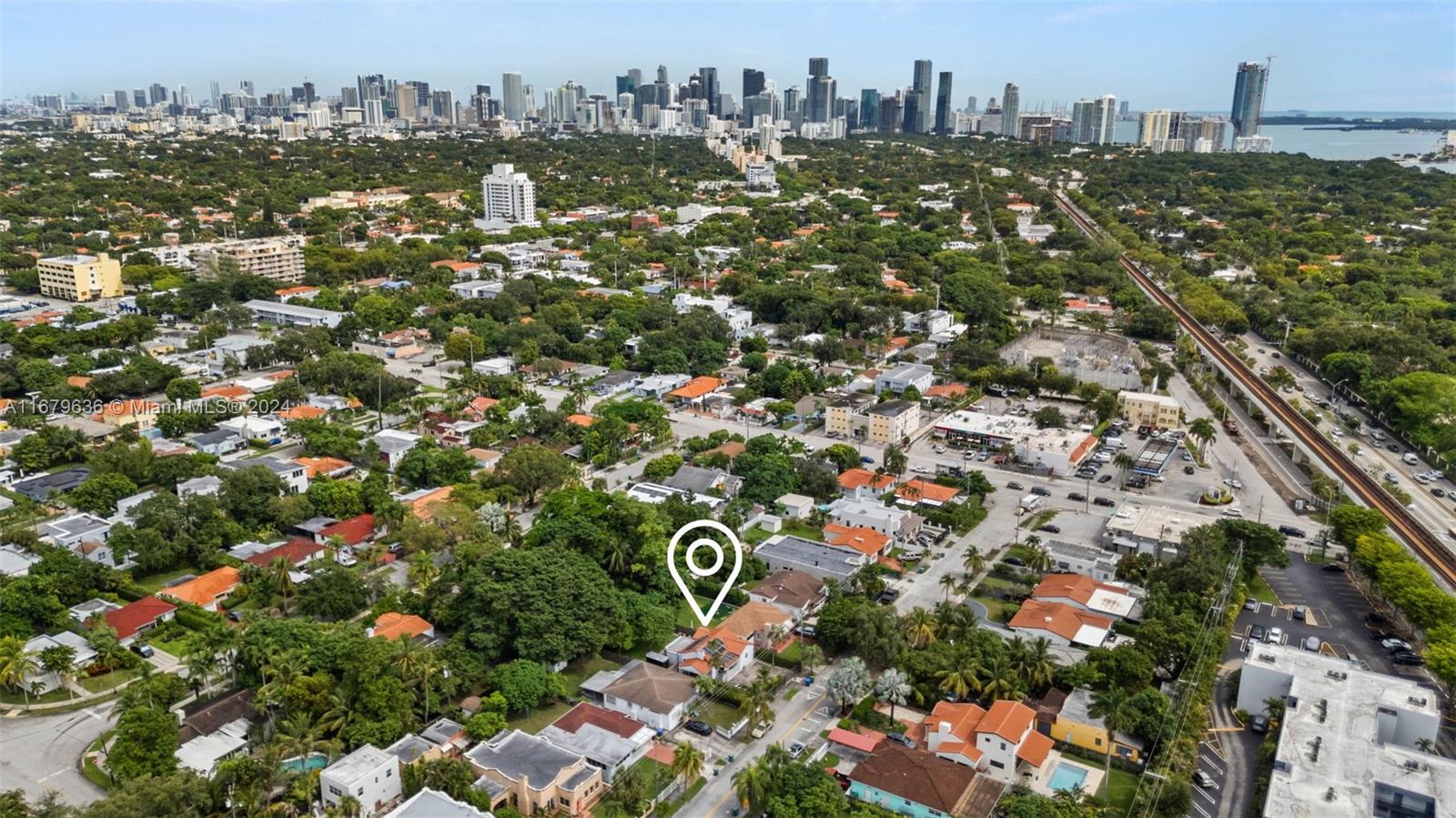 1757 Southwest 24th Terrace Miami, FL 33145 - Photo 23 of 26 an aerial view of city