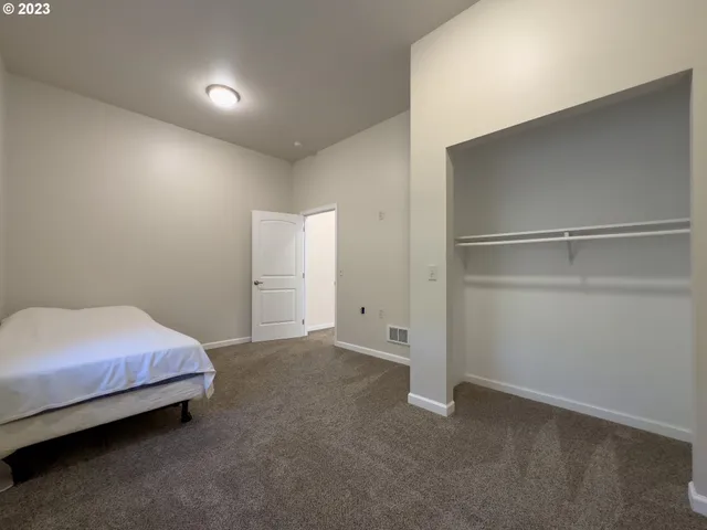 a view of backyard of house