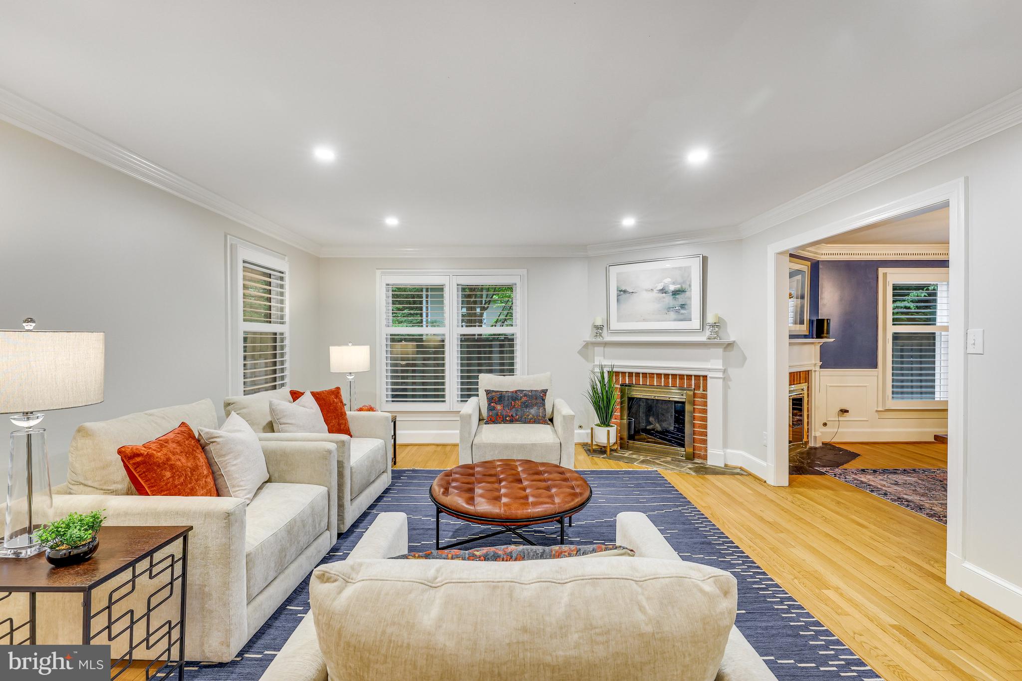 6804 Baron Road McLean, VA 22101 - Photo 8 of 66 Living Room with the first of 4 fireplaces