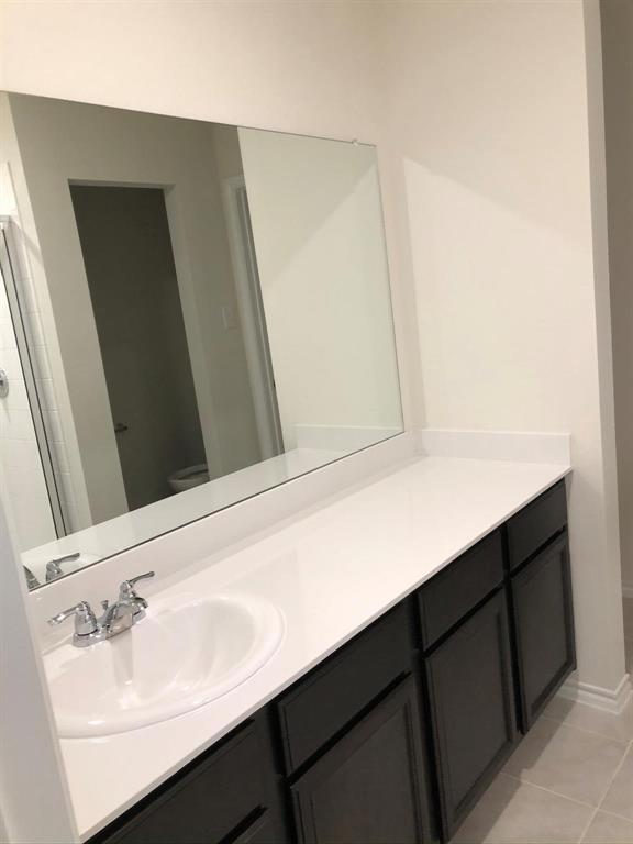 604 Rustic Meadows Trail Princeton, TX 75407 - Photo 6 of 15 a bathroom with a sink and a mirror