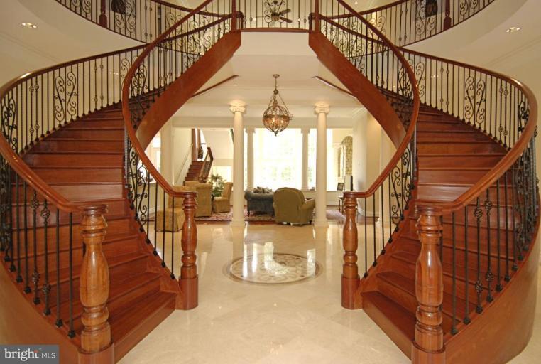 2027 Hunter Mill Road Vienna, VA 22181 - Photo 2 of 30 Grand Foyer w/Structural Suspended Double Stairway
