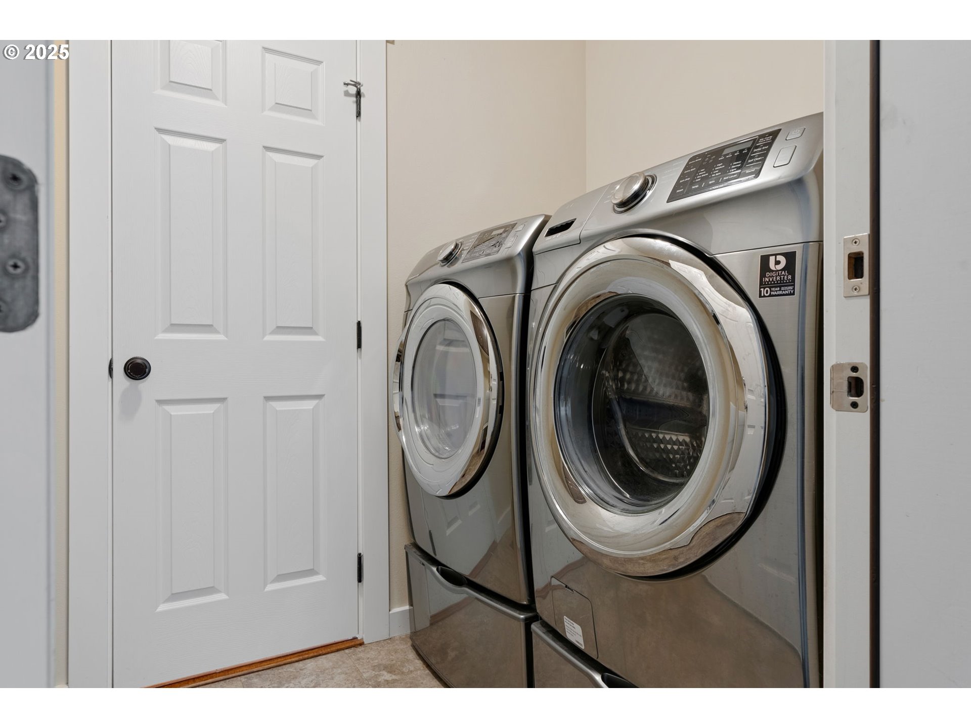 3529 Jones Loop Hood River, OR 97031 - Photo 25 of 39 a view of a storage & utility room with dryer and washer