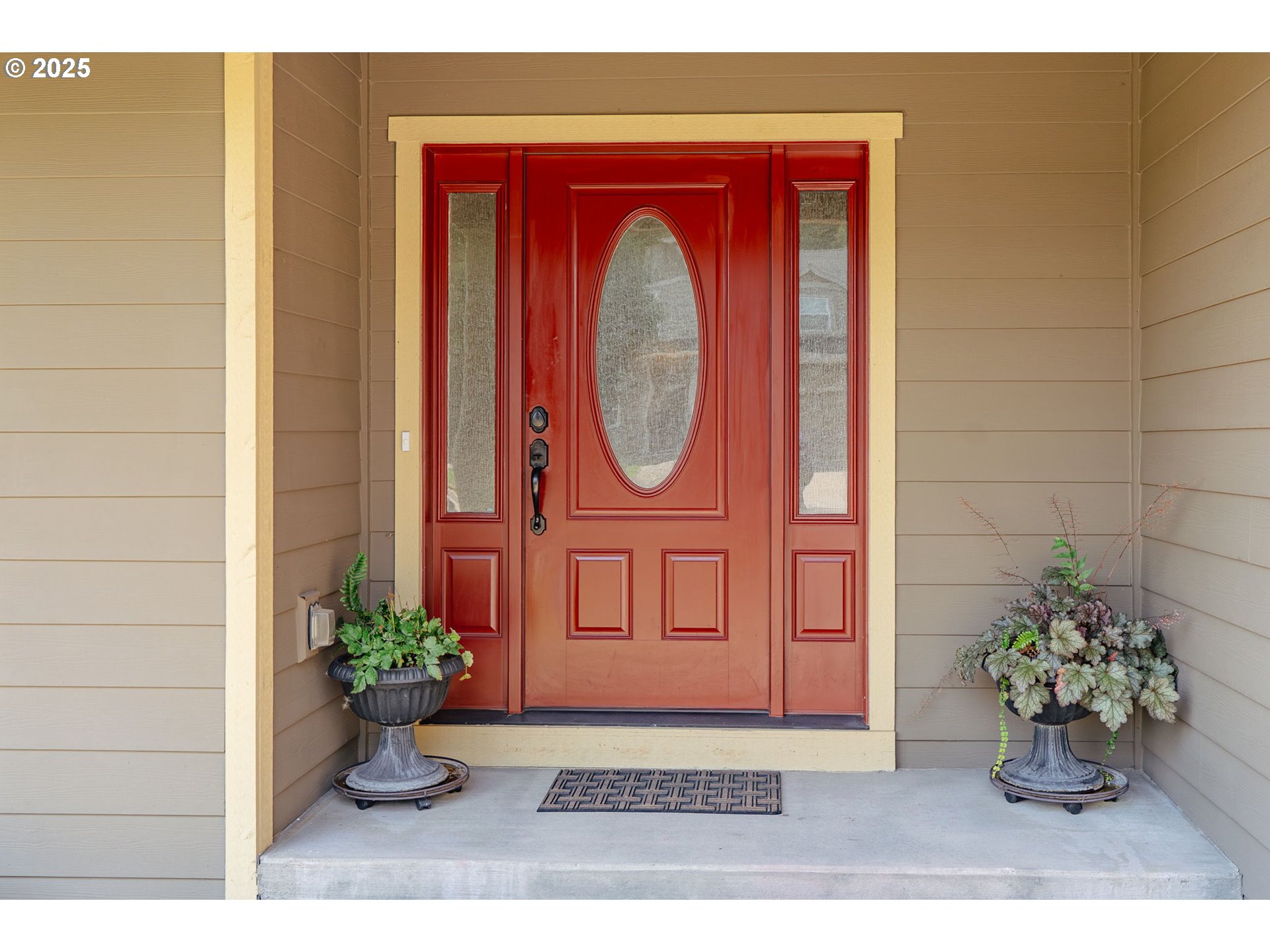 3529 Jones Loop Hood River, OR 97031 - Photo 3 of 39 a potted plant sitting in front of a door