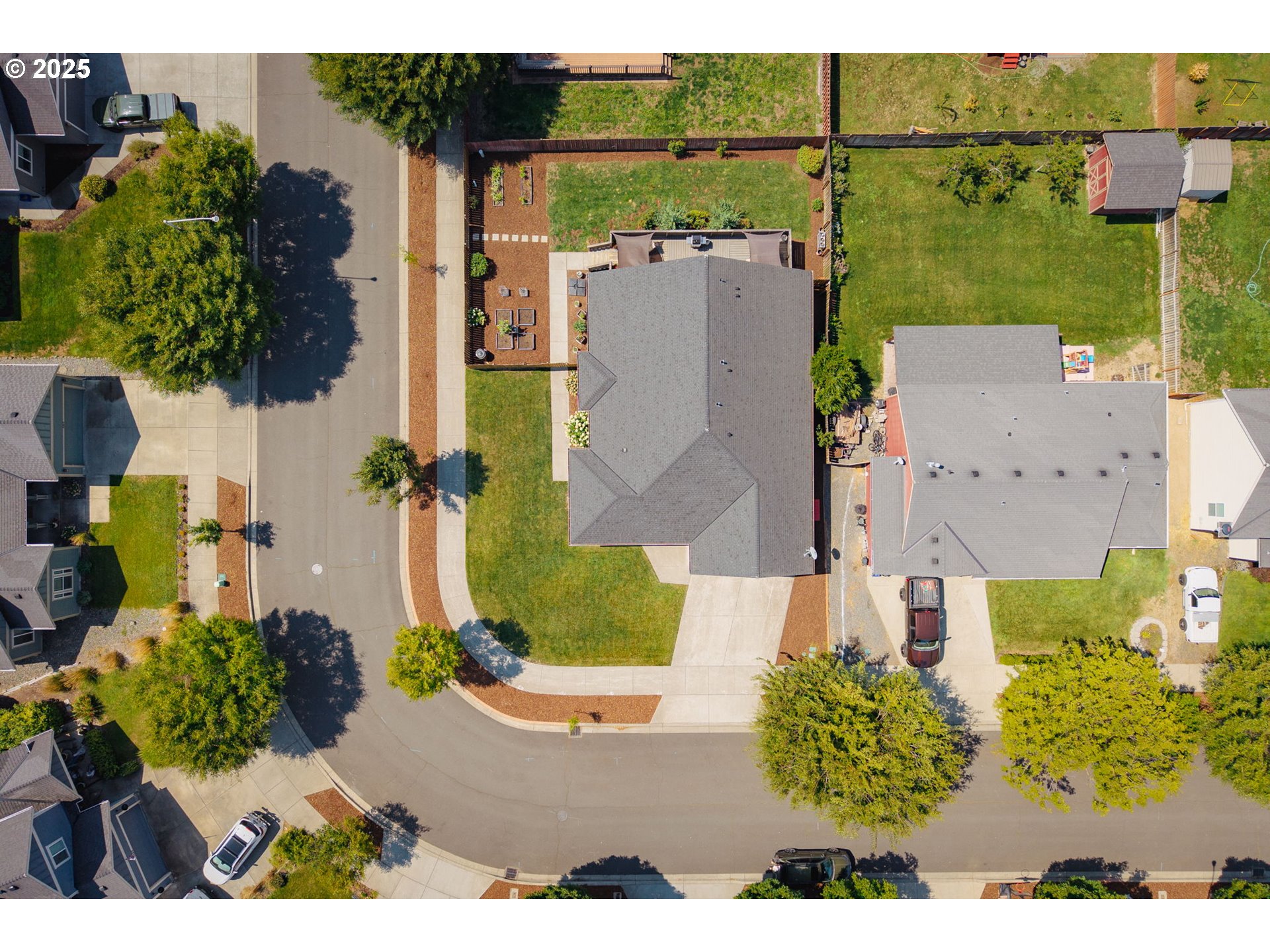 3529 Jones Loop Hood River, OR 97031 - Photo 38 of 39 an aerial view of a house with a yard basket ball court and outdoor seating