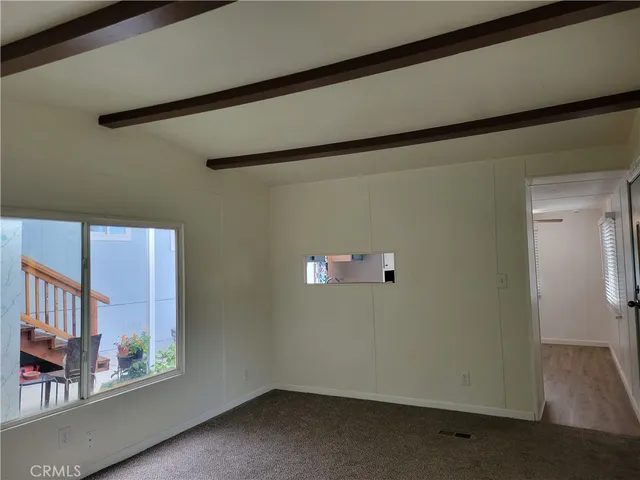 a view of hallway with a hallway