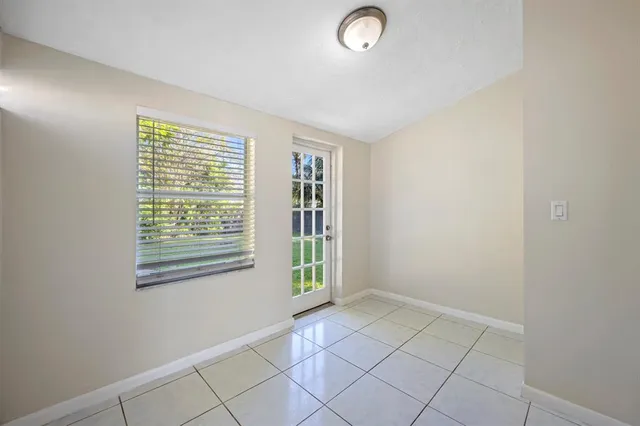 a view of a livingroom with wooden floor