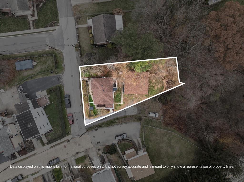 31 Harrison Street Pittsburgh, PA 15205 - Photo 27 of 32 an aerial view of a house with a yard